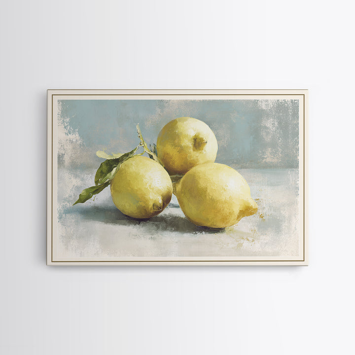 Outdoor Citrus Still Life Framed Canvas Print, Patio Art, Mixed Media Art, Patio Decor, Fine Art, Outdoor, Art Print, PAT-3x2-81