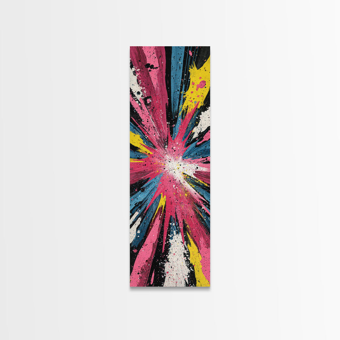 Exploding Starburst Shapes Without Text Canvas Print, Pop Art, Fine Art Print, Living Room Decor, Abstract Art, Pop, Poster, POP-1x3-94