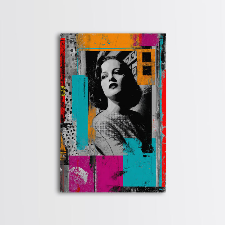 Lipstick and Perfume Fashion Still Life Framed Canvas Print, Pop Art, Statement Artwork, Living Room Decor, Fine Art, Pop, POP-2x3-4