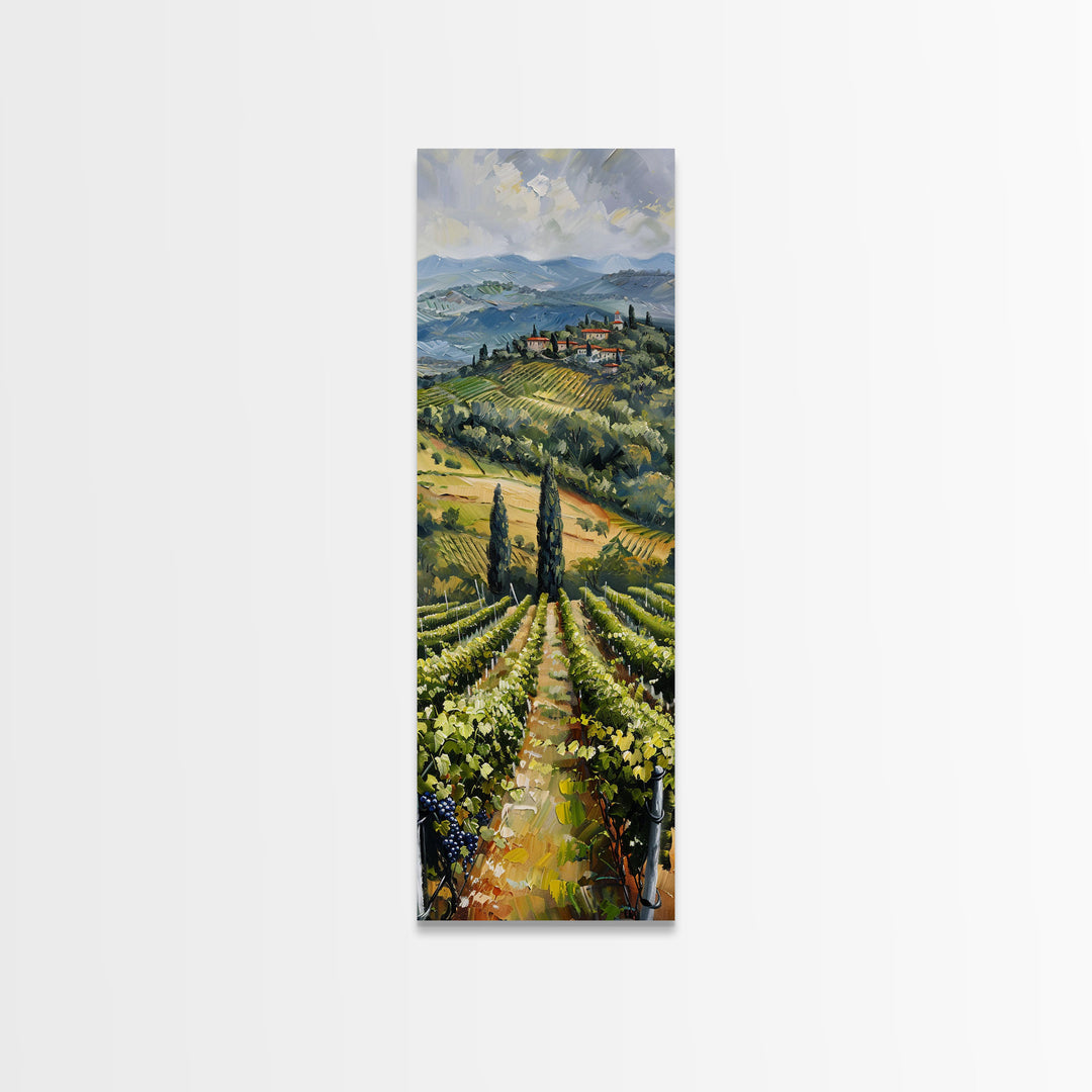 Italian Olive Fields, Framed Canvas print, Living Room Decor, Bedroom Decor, Beautiful Wall Art Painting, Wall hanging, Ready To Hang Art
