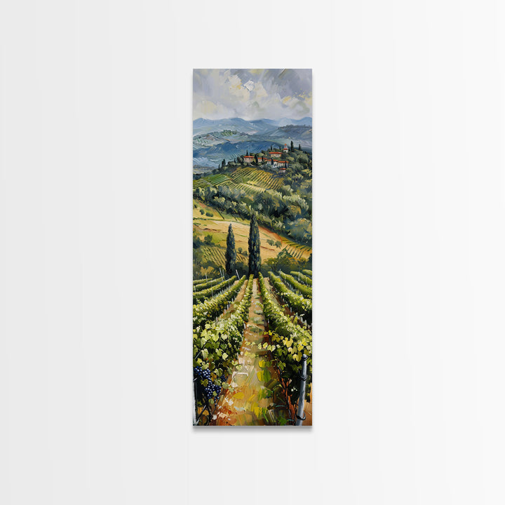 Italian Olive Fields, Framed Canvas print, Living Room Decor, Bedroom Decor, Beautiful Wall Art Painting, Wall hanging, Ready To Hang Art