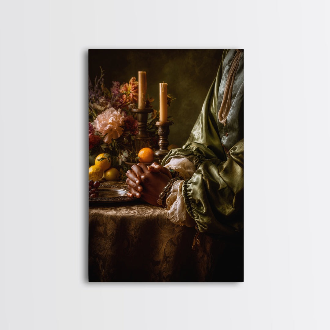 Classical Hands Study Canvas Print, Renaissanceinspired Art, Statement Artwork, Living Room Decor, Fine Art, Classic, REN-2x3-70