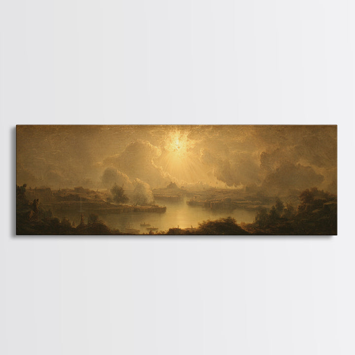 Biblical Desert Landscape Canvas Print, Renaissanceinspired Art, Wall Art Print, Living Room Decor, Fine Art, Classic, REN-3x1-61