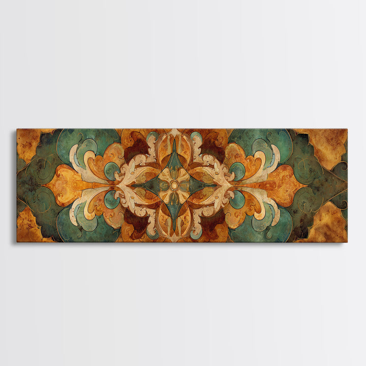 Fresco Celestial Ceiling Composition Framed Canvas Print, Renaissanceinspired Art, Yoga Wall Art, Living Room Decor, Classic, REN-3x1-7