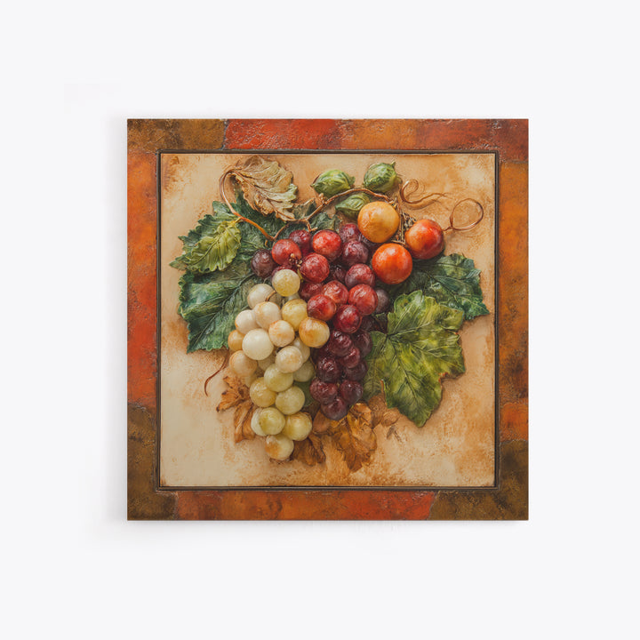 Wine Grapevine Botanical Study Framed Canvas Print, Restaurant Art, Wall Art Print, Restaurant Decor, Fine Art, Bistro, RES-1x1-39