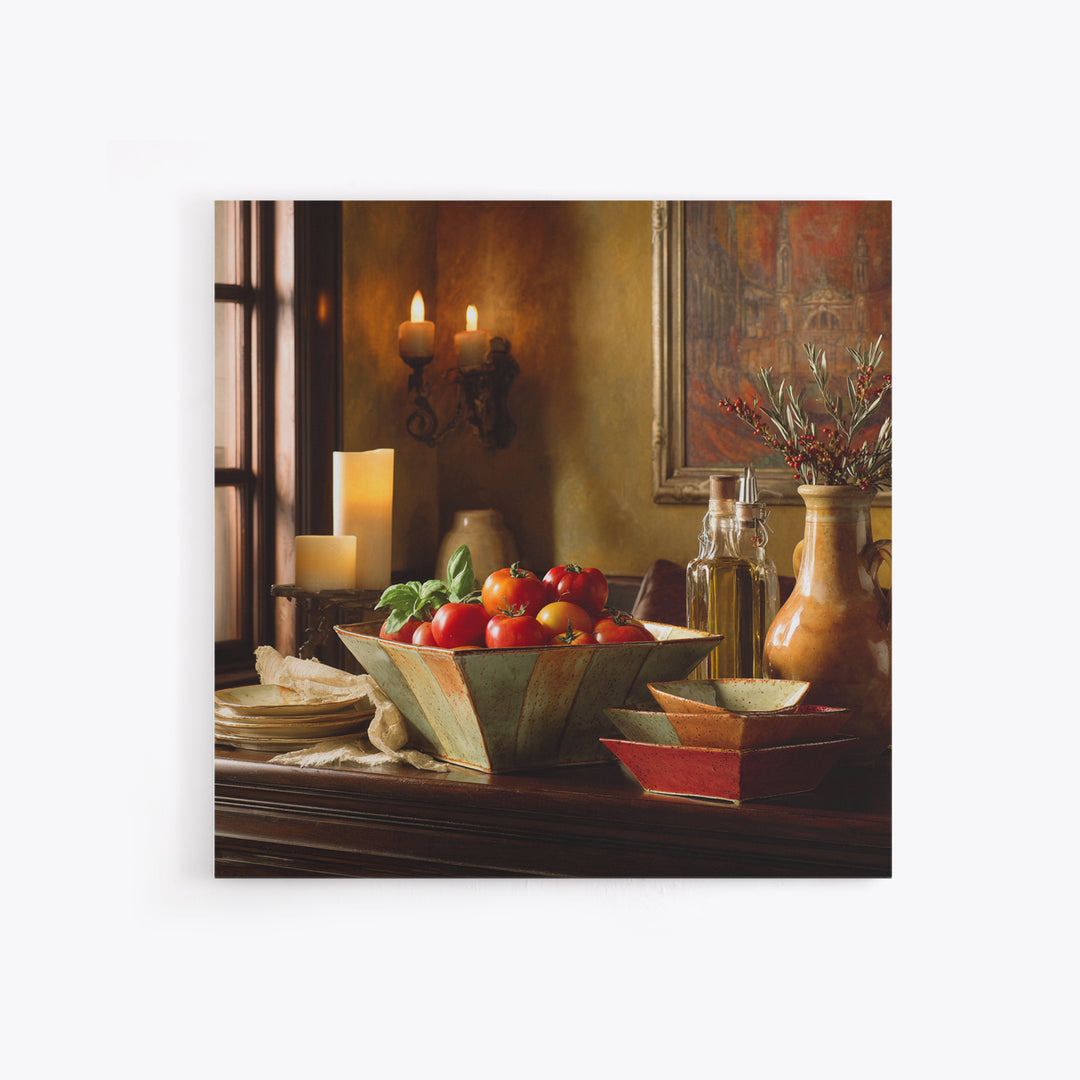 Classic Fruit Bowl Framed Canvas Print, Restaurant Art, Living Room Decor, Restaurant Decor, Fine Art, Bistro, Gallery Decor, RES-1x1-52