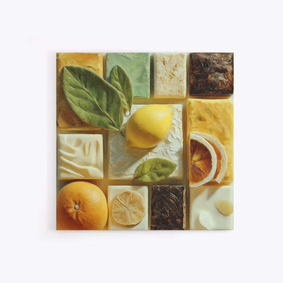 Cocktail and Citrus Bar Composition Canvas Print, Restaurant Art, Gallery Decor, Restaurant Decor, Fine Art, Bistro, Wall Art, RES-1x1-59
