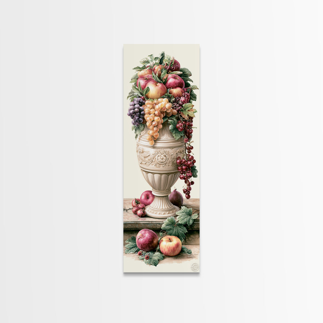 Classic Fruit Bowl Framed Canvas Print, Restaurant Art, Living Room Decor, Restaurant Decor, Fine Art, Bistro, Gallery Decor, RES-1x3-64