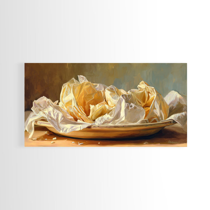 Ramen Bowl Rendered Framed Canvas Print, Restaurant Art, Contemporary Art, Restaurant Decor, Fine Art, Bistro, Kitchen Wall Art, RES-2x1-34