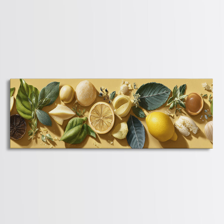 Cocktail and Citrus Bar Composition Canvas Print, Restaurant Art, Fine Art Print, Restaurant Decor, Fine Art, Bistro, RES-3x1-3