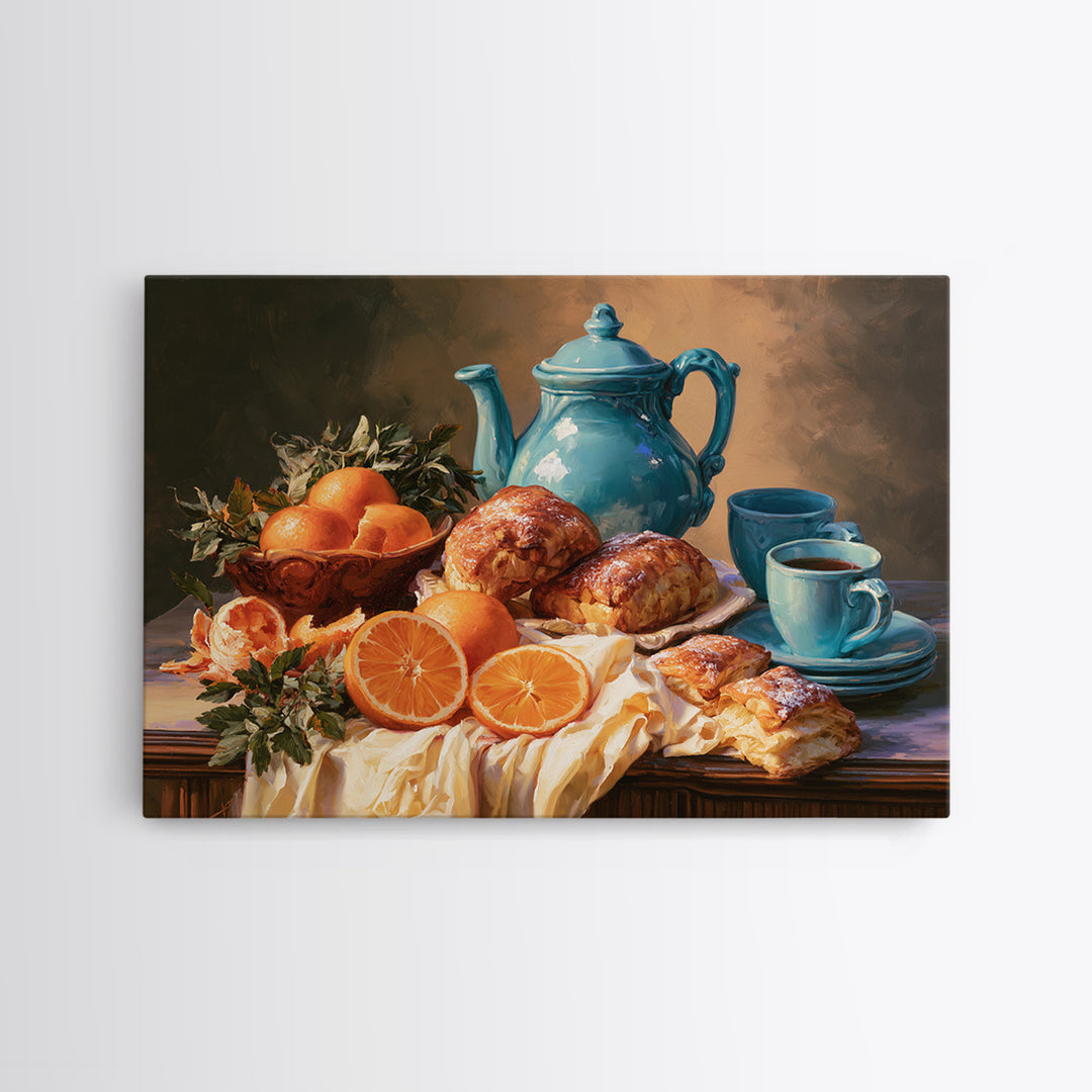 Abstract Appetite Friendly Red and Orange Shapes Framed Canvas Print, Restaurant Art, Gallery Decor, Restaurant Decor, Bistro, RES-3x2-69