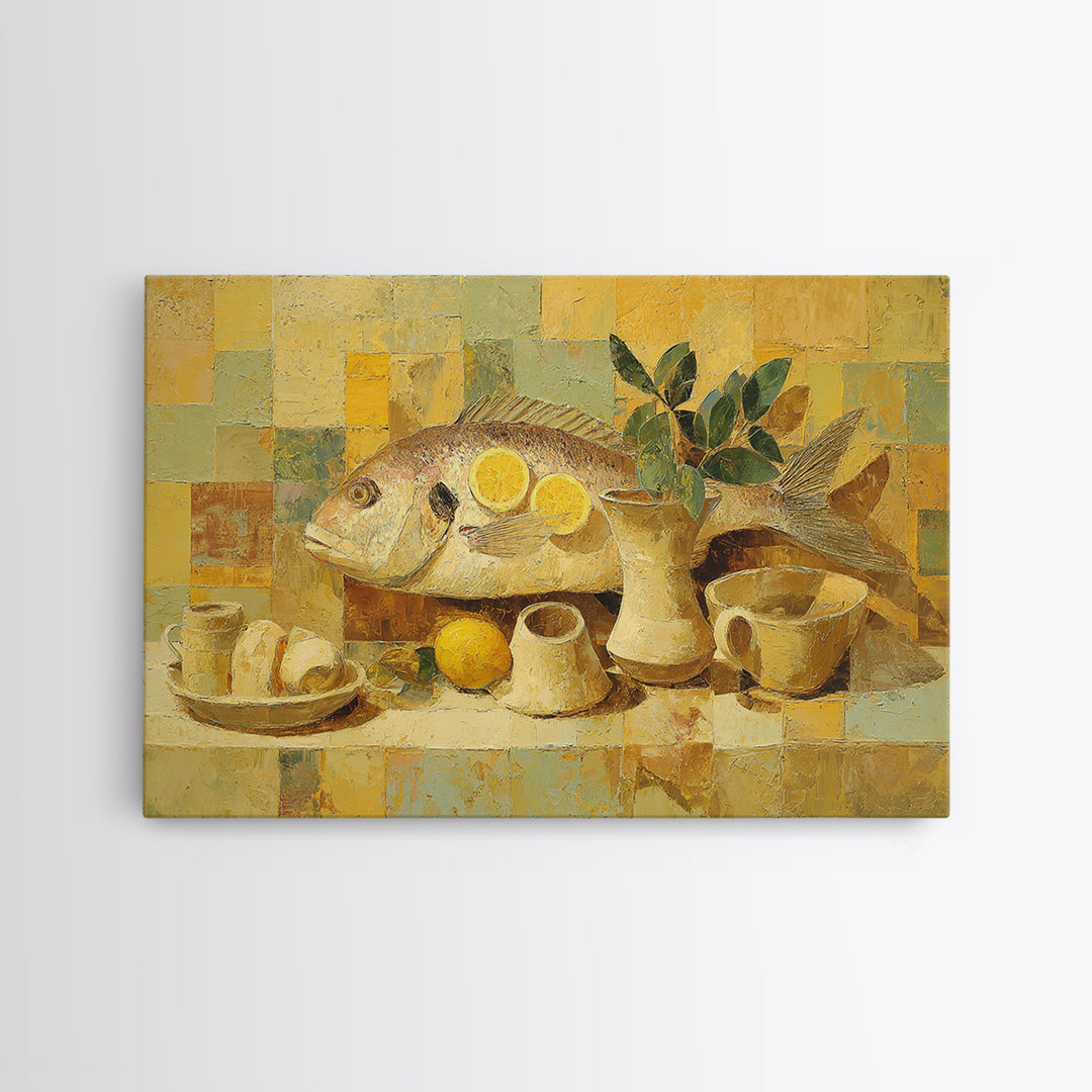 Rooster and Herbs for Farmhouse Restaurant Mood Canvas Print, Restaurant Art, Printable Wall Art, Restaurant Decor, Bistro, RES-3x2-96