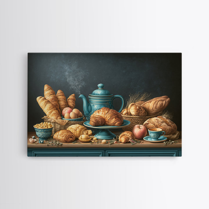 Blackboard Menu Feeling Without Readable Text Canvas Print, Restaurant Art, Luxury Decor, Restaurant Decor, Bistro, RES-3x2-97
