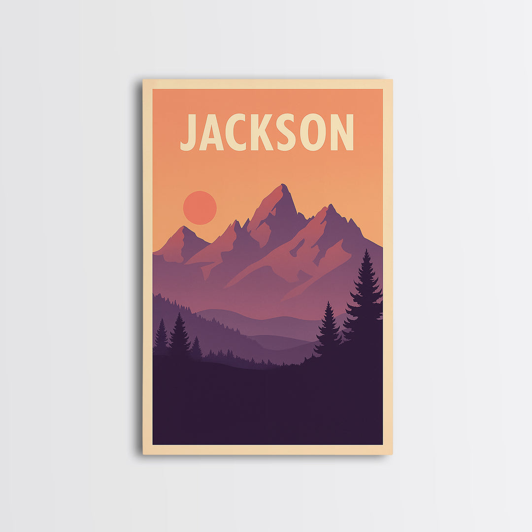 Jackson Mississippi Travel Poster, Canvas Print, Classic Poster Art, Jackson City Art, Travel Print, Travel Poster Set, City Art Print