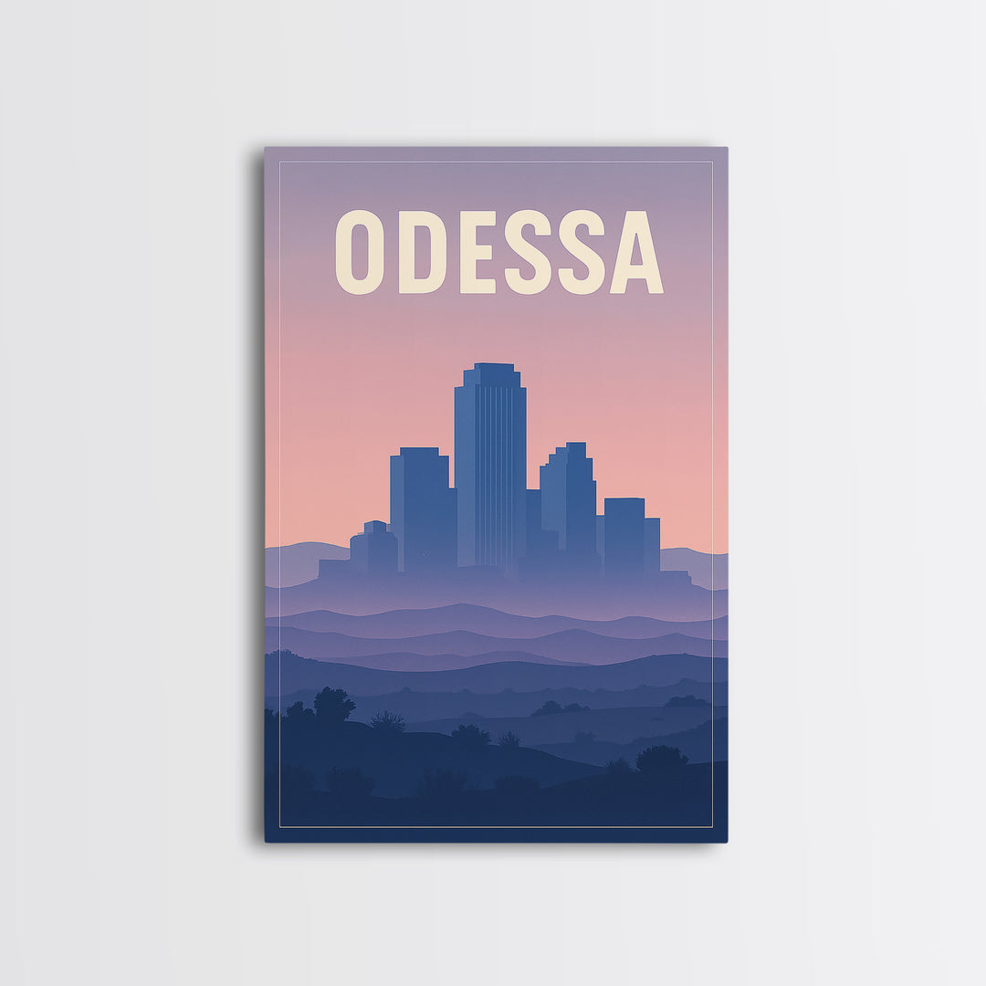 Odessa Travel Poster, Framed Canvas Print, Classic Travel Poster Art, Odessa City Art, Travel Poster Set, Vintage City Poster, Wall Art