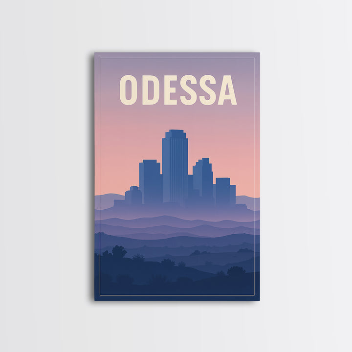 Odessa Travel Poster, Framed Canvas Print, Classic Travel Poster Art, Odessa City Art, Travel Poster Set, Vintage City Poster, Wall Art