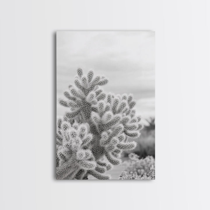 Cactus photography, desert wall art, framed canvas print, Joshua tree art, rustic decor, botanical prints, boho wall art, minimalist art