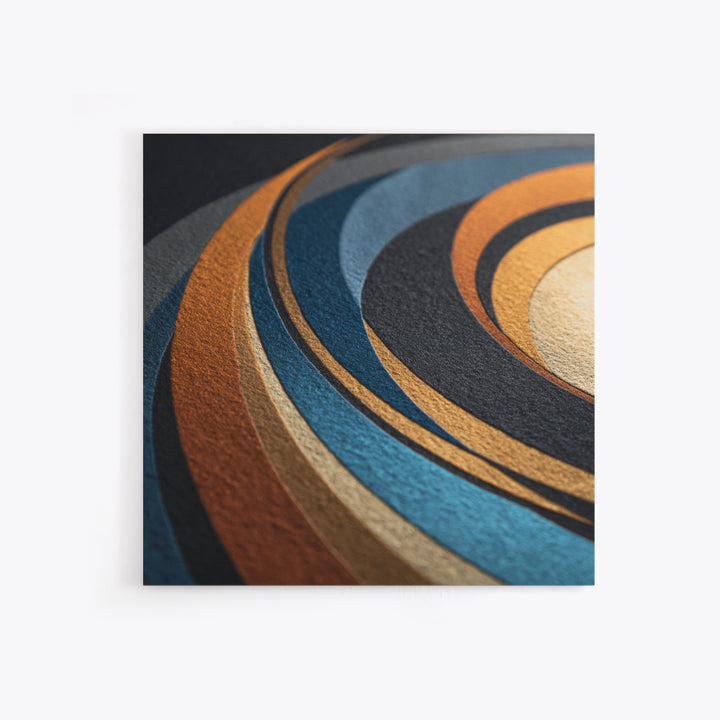 Vinyl Groove Closeup as Circular Abstract Canvas Print, Recording Studio Art, Black and White Art, Studio Decor, Abstract Art, RSA-1x1-14