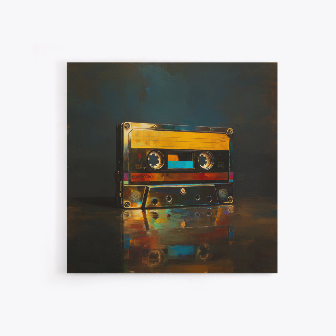 Retro Cassette Tape Canvas Print, Recording Studio Art, Rock Music Art, Studio Decor, Fine Art, Analog, Art Print, Room Decor, RSA-1x1-59