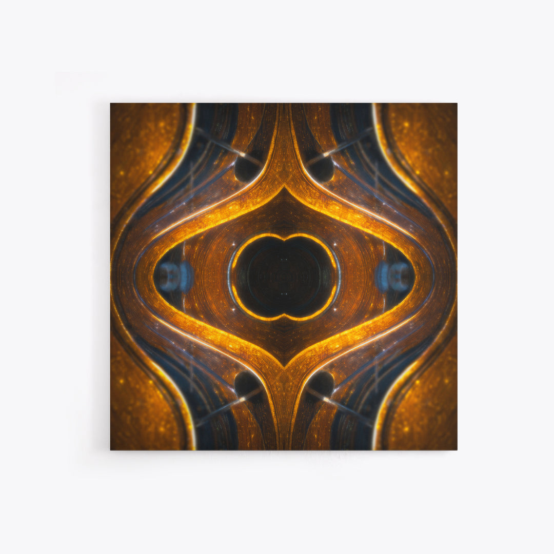 Vinyl Groove Closeup as Circular Abstract Canvas Print, Recording Studio Art, Guitar Wall Art, Studio Decor, Fine Art, Analog, RSA-1x1-86