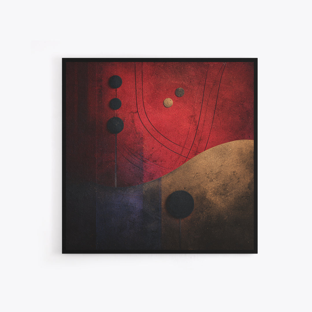 Album Cover Abstract Without Readable Text Canvas Print, Recording Studio Art, Music Wall Decor, Studio Decor, Abstract Art, RSA-1x1-94