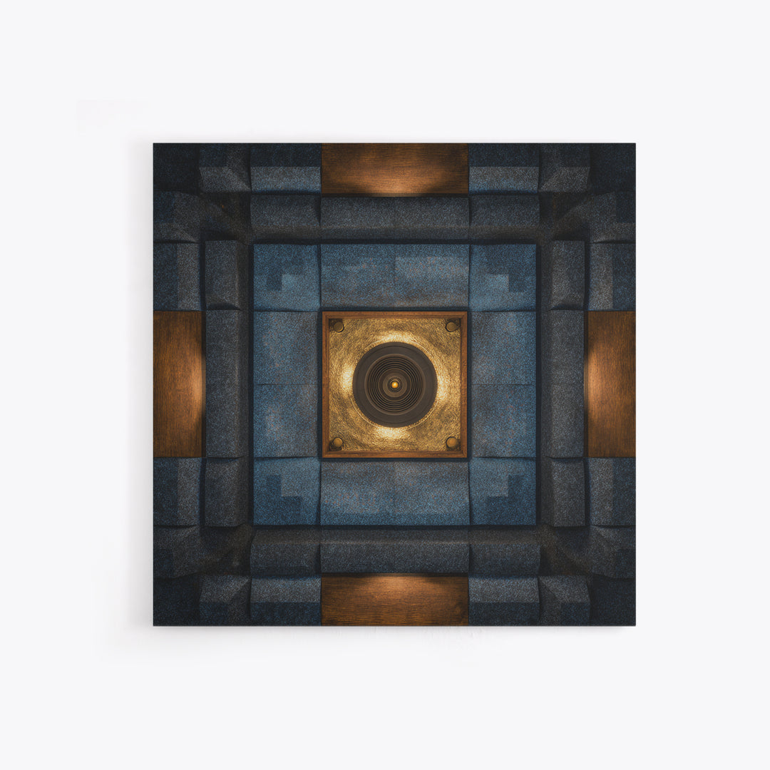 Sound Booth Foam Pattern Transformed into Design Canvas Print, Recording Studio Art, Printable Wall Art, Studio Decor, Analog, RSA-1x1-96