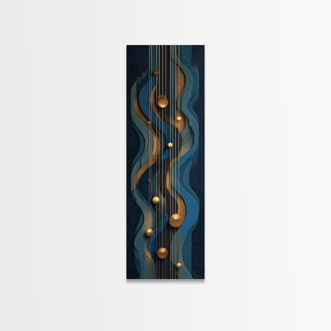 Sound Booth Foam Pattern Transformed into Design Canvas Print, Recording Studio Art, Music Room Decor, Studio Decor, Analog, RSA-1x3-12