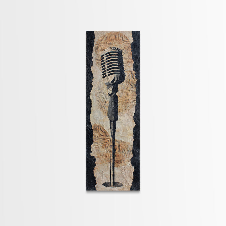 Album Cover Abstract Without Readable Text Canvas Print, Recording Studio Art, Youtube Studio Decor, Studio Decor, Analog, RSA-1x3-34