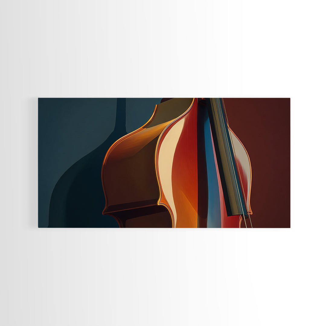 Cello Curve Closeup Framed Canvas Print, Recording Studio Art, Digital Download Art, Studio Decor, Analog, Downloadable Print, RSA-2x1-88