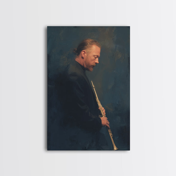 Conductor Baton and Sheet Shapes Without Text Framed Canvas Print, Recording Studio Art, Home Decor, Studio Decor, Analog, RSA-2x3-26