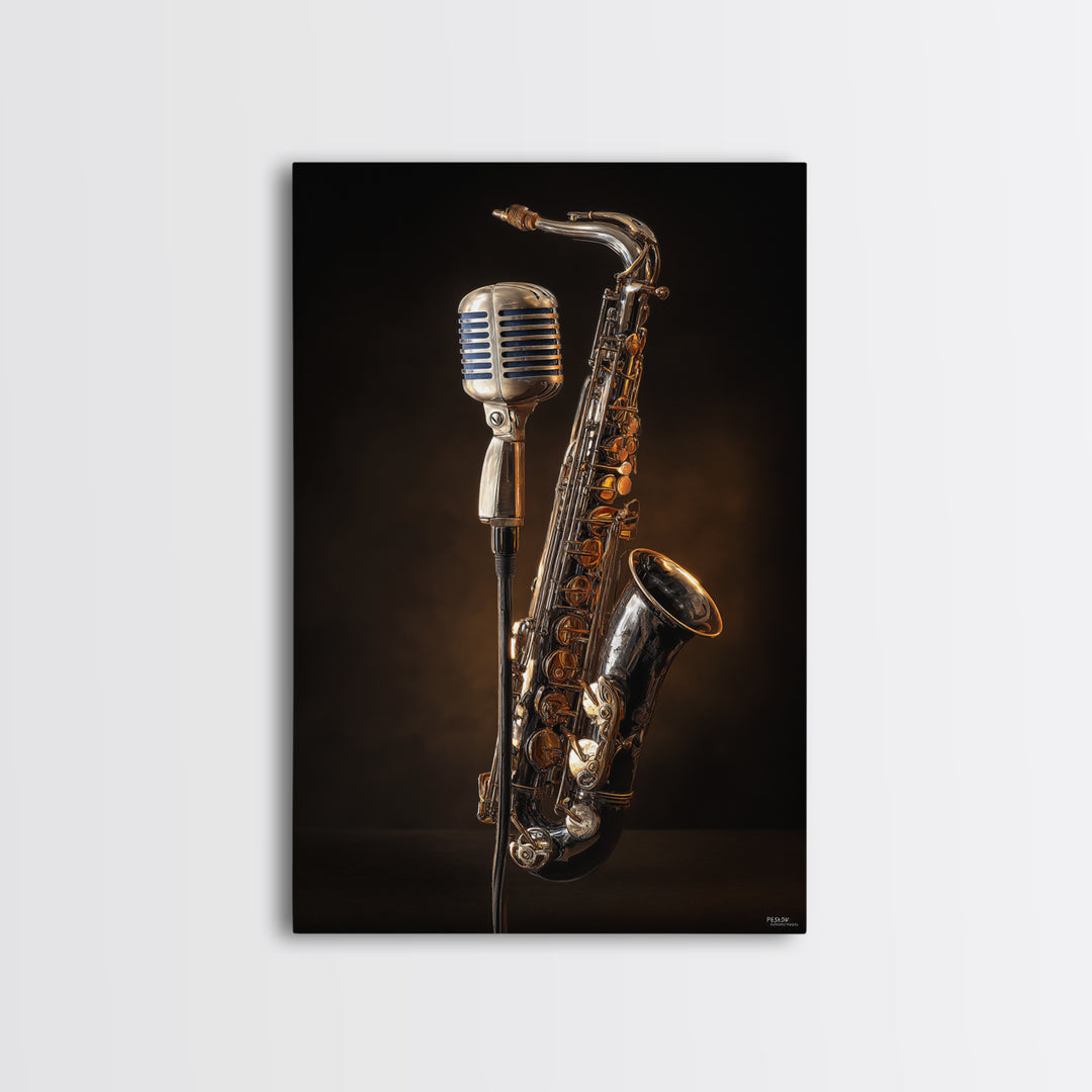 Microphone Cable Forming Elegant Line Art Canvas Print, Recording Studio Art, Luxury Decor, Studio Decor, Abstract Art, Analog, RSA-2x3-5