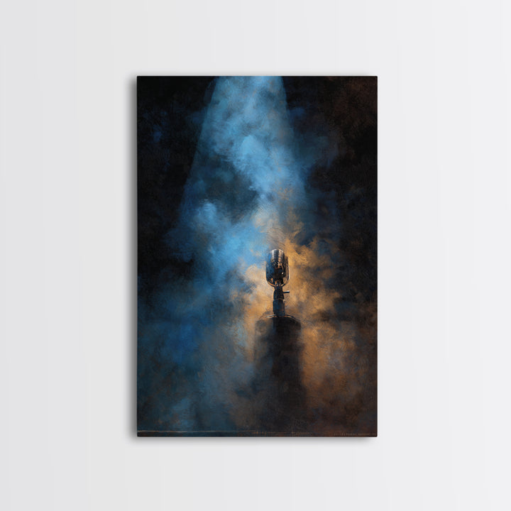 Conductor Baton and Sheet Shapes Without Text Canvas Print, Recording Studio Art, Boho Decor, Studio Decor, Fine Art, Analog, RSA-2x3-50
