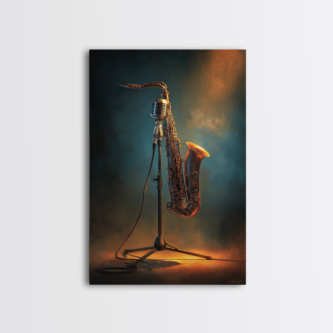 Microphone Cable Forming Elegant Line Art Canvas Print, Recording Studio Art, Contemporary Art, Studio Decor, Analog, RSA-2x3-53