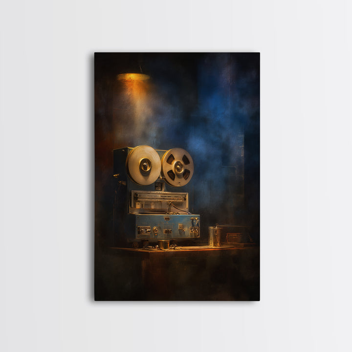 Reel to Reel Tape Machine Canvas Print, Recording Studio Art, Contemporary Art, Studio Decor, Analog, Digital Download Art, RSA-2x3-82