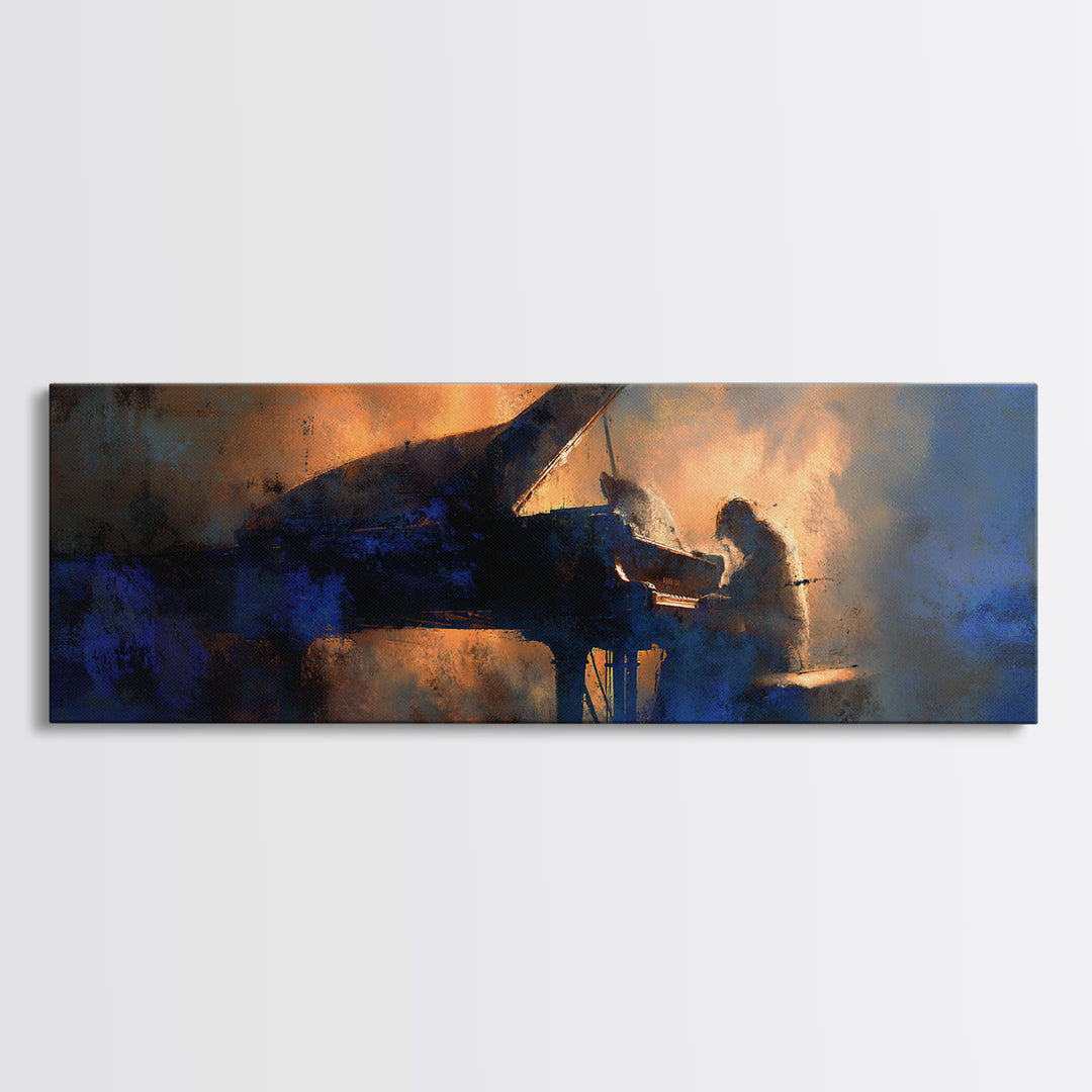 Album Cover Abstract Without Readable Text Canvas Print, Recording Studio Art, Music Wall Decor, Studio Decor, Abstract Art, RSA-3x1-14