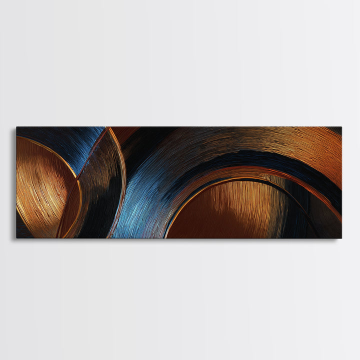 Vinyl Groove Closeup as Circular Abstract Canvas Print, Recording Studio Art, Room Decor, Studio Decor, Abstract Art, Analog, RSA-3x1-30