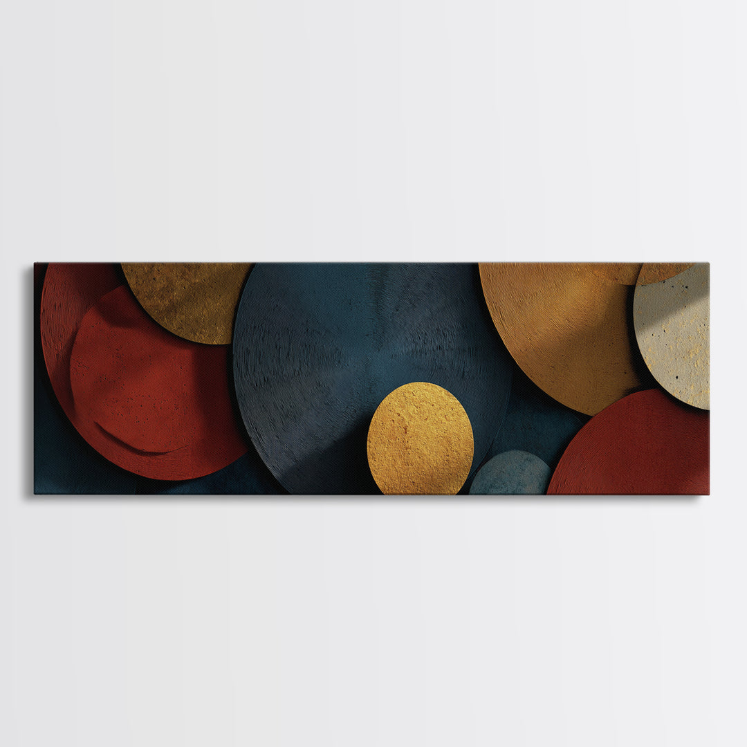 Vinyl Groove Closeup as Circular Abstract Canvas Print, Recording Studio Art, Music Decor, Studio Decor, Abstract Art, Analog, RSA-3x1-54