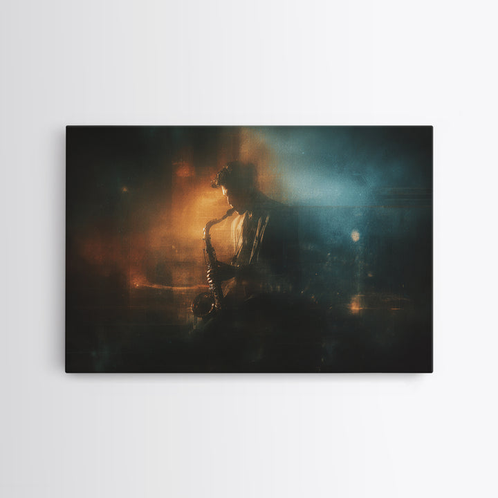 Album Cover Abstract Without Readable Text Canvas Print, Recording Studio Art, Minimalist Decor, Studio Decor, Analog, RSA-3x2-2