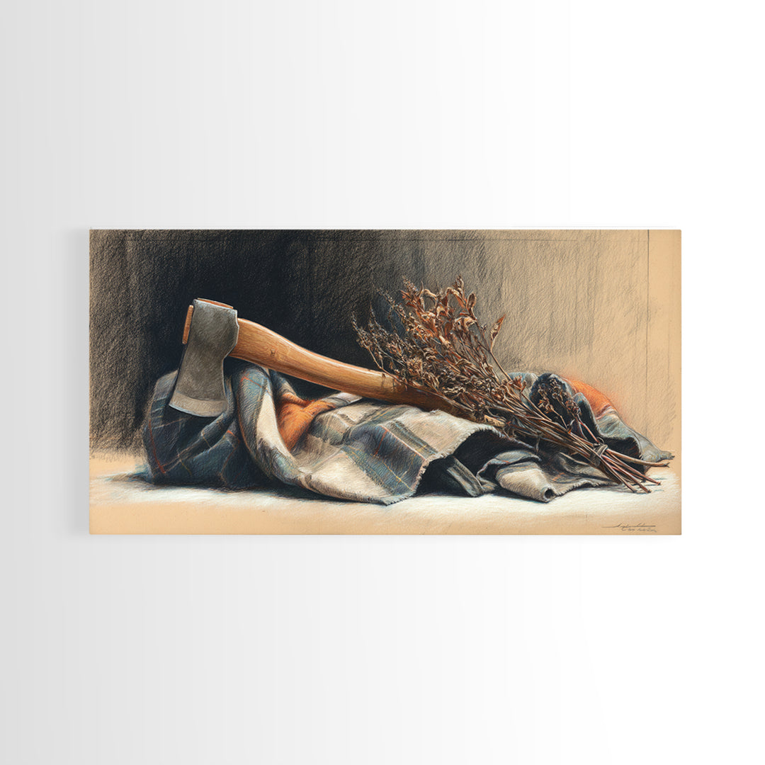 Wood Grain Abstract Canvas Print, Rustic Art, Digital Prints, Farmhouse Decor, Abstract Art, Rustic, 3d Wall Art, RUS-2x1-52