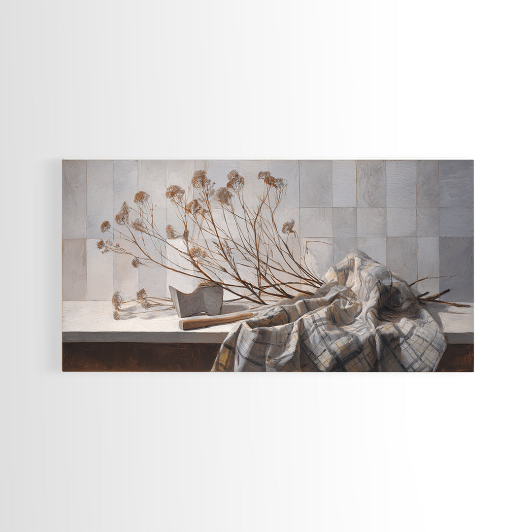 Wood Grain Abstract Canvas Print, Rustic Art, Boho Wall Art, Farmhouse Decor, Rustic, Downloadable Art, Living Room Art, RUS-2x1-76