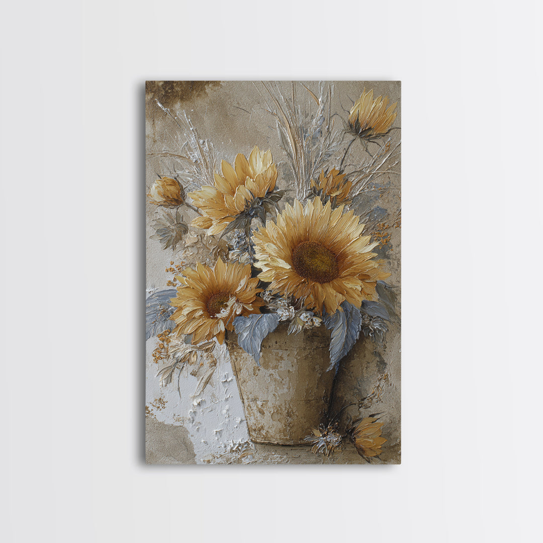 Old Boots Filled Framed Canvas Print, Rustic Art, Wall Art, Farmhouse Decor, Rustic, Living Room Decor, Abstract Wall Art, RUS-2x3-38