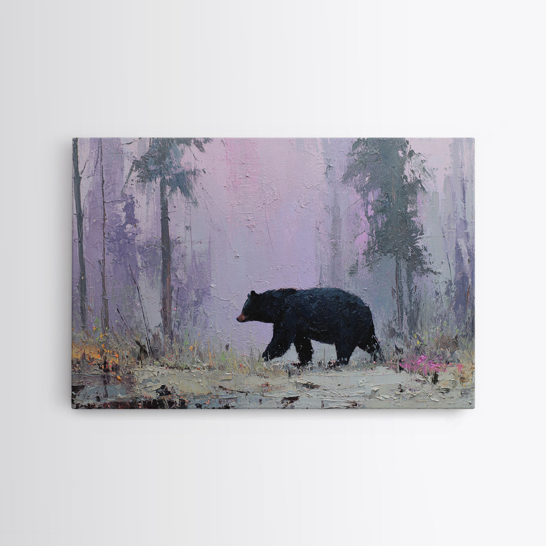 Buffalo Portrait with Western Texture Framed Canvas Print, Rustic Art, Digital Prints, Farmhouse Decor, Oil Painting, Rustic, RUS-3x2-2