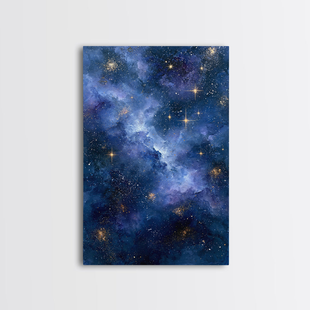 Distant Star Cluster Framed Canvas Print, Space Art, Gallery Decor, Spa Decor, Fine Art, Serenity, Home Decor, Poster, SAR-2x3-28