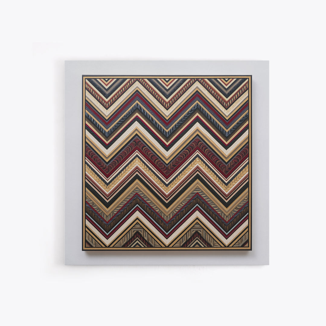 Herringbone Monochrome Pattern Framed Canvas Print, Scandinavian Art, Gallery Decor, Living Room Decor, Fine Art, Nordic, SCA-1x1-46