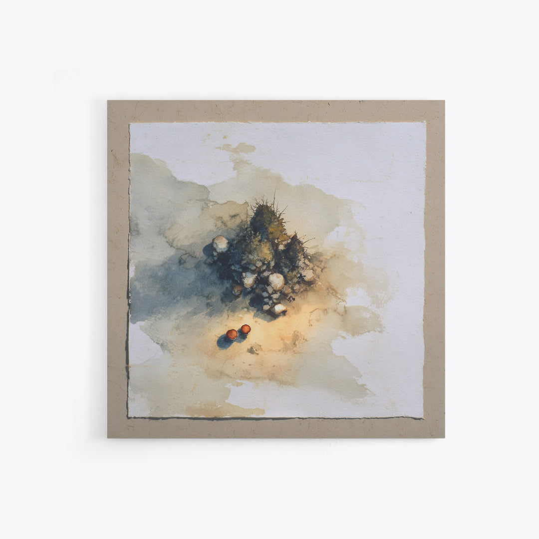 Winter Cabin Smoke Framed Canvas Print, Scandinavian Art, Scandinavian, Living Room Decor, Abstract Art, Nordic, Wall Art, SCA-1x1-66
