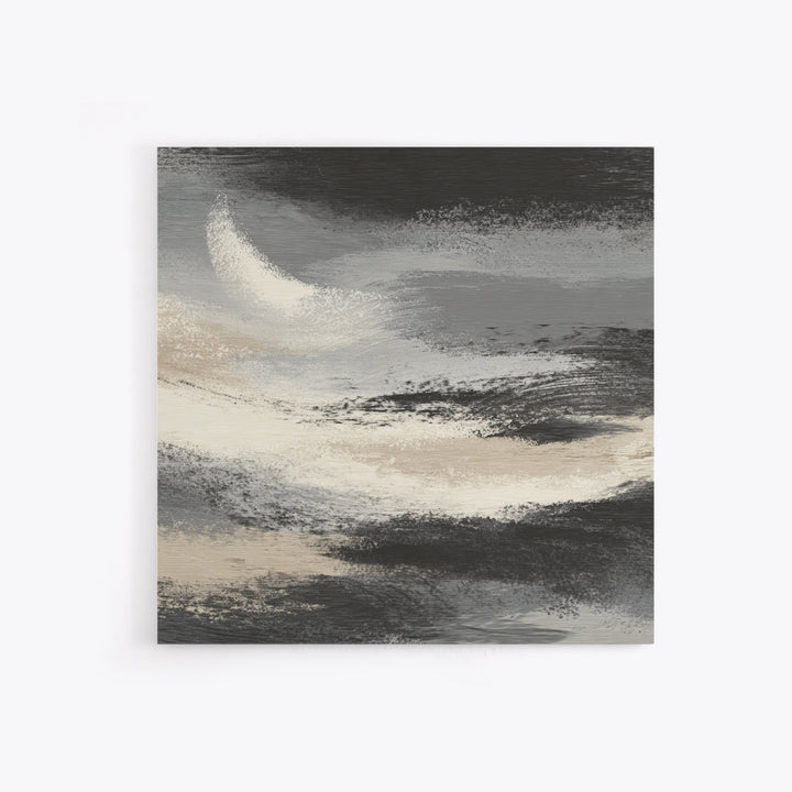 Herringbone Monochrome Pattern Framed Canvas Print, Scandinavian Art, Gallery Decor, Living Room Decor, Fine Art, Nordic, SCA-1x1-70
