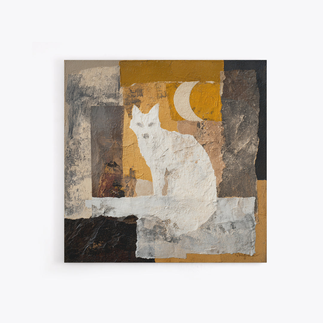 Soft Beige Geometric Abstraction Canvas Print, Scandinavian Art, Luxury Decor, Living Room Decor, Abstract Art, Nordic, SCA-1x1-75
