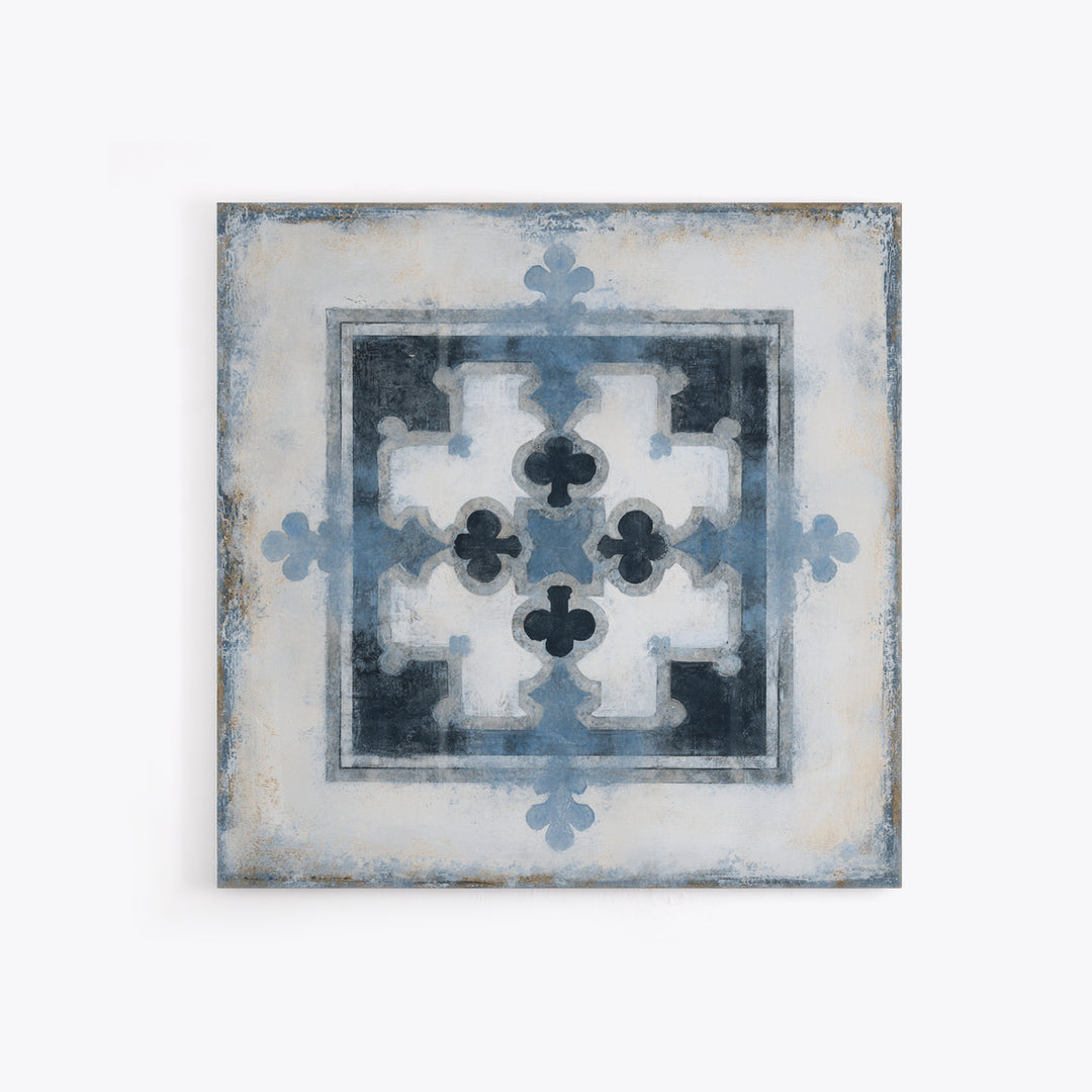 Scandinavian Textile Pattern Framed Canvas Print, Scandinavian Art, Wall Art, Living Room Decor, Fine Art, Nordic, SCA-1x1-88