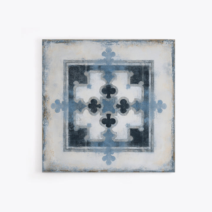 Scandinavian Textile Pattern Framed Canvas Print, Scandinavian Art, Wall Art, Living Room Decor, Fine Art, Nordic, SCA-1x1-88