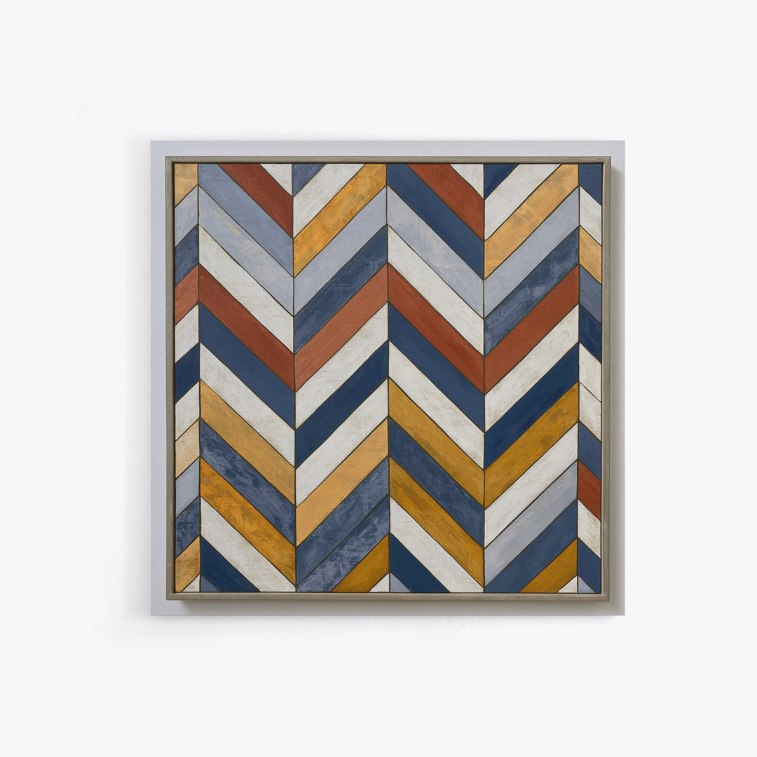 Herringbone Monochrome Pattern Canvas Print, Scandinavian Art, Luxury Decor, Living Room Decor, Fine Art, Nordic, SCA-1x1-94